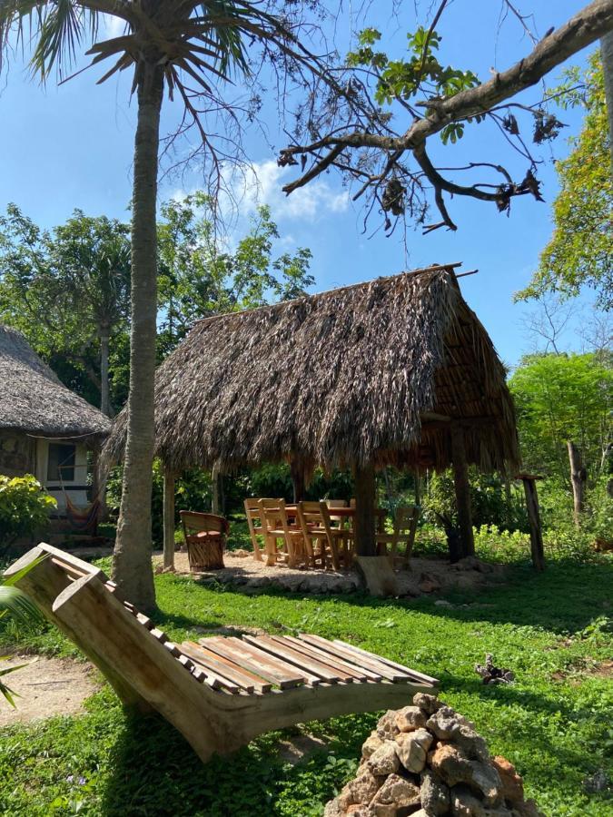 Encantadora Villa Maya Tradicional En Rancho Agroecologico Tzucaceb Exterior foto