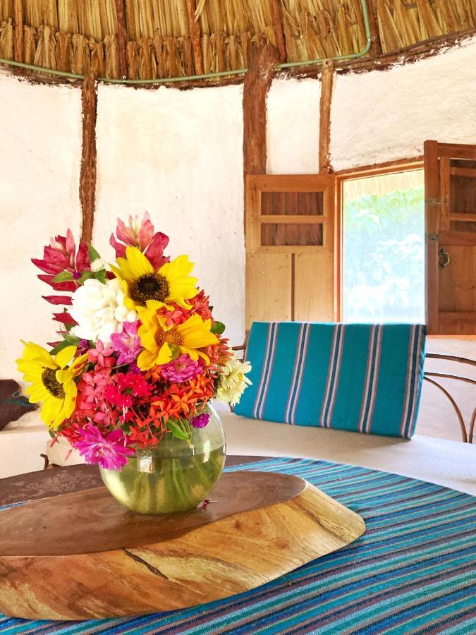 Encantadora Villa Maya Tradicional En Rancho Agroecologico Tzucaceb Exterior foto